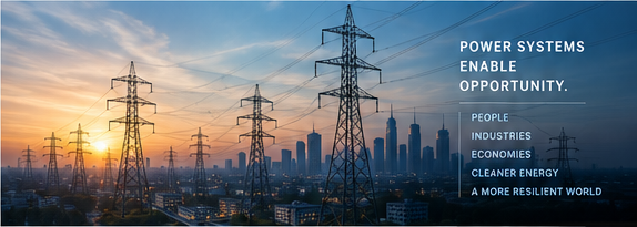 Transmission infrastructure and city demand visual